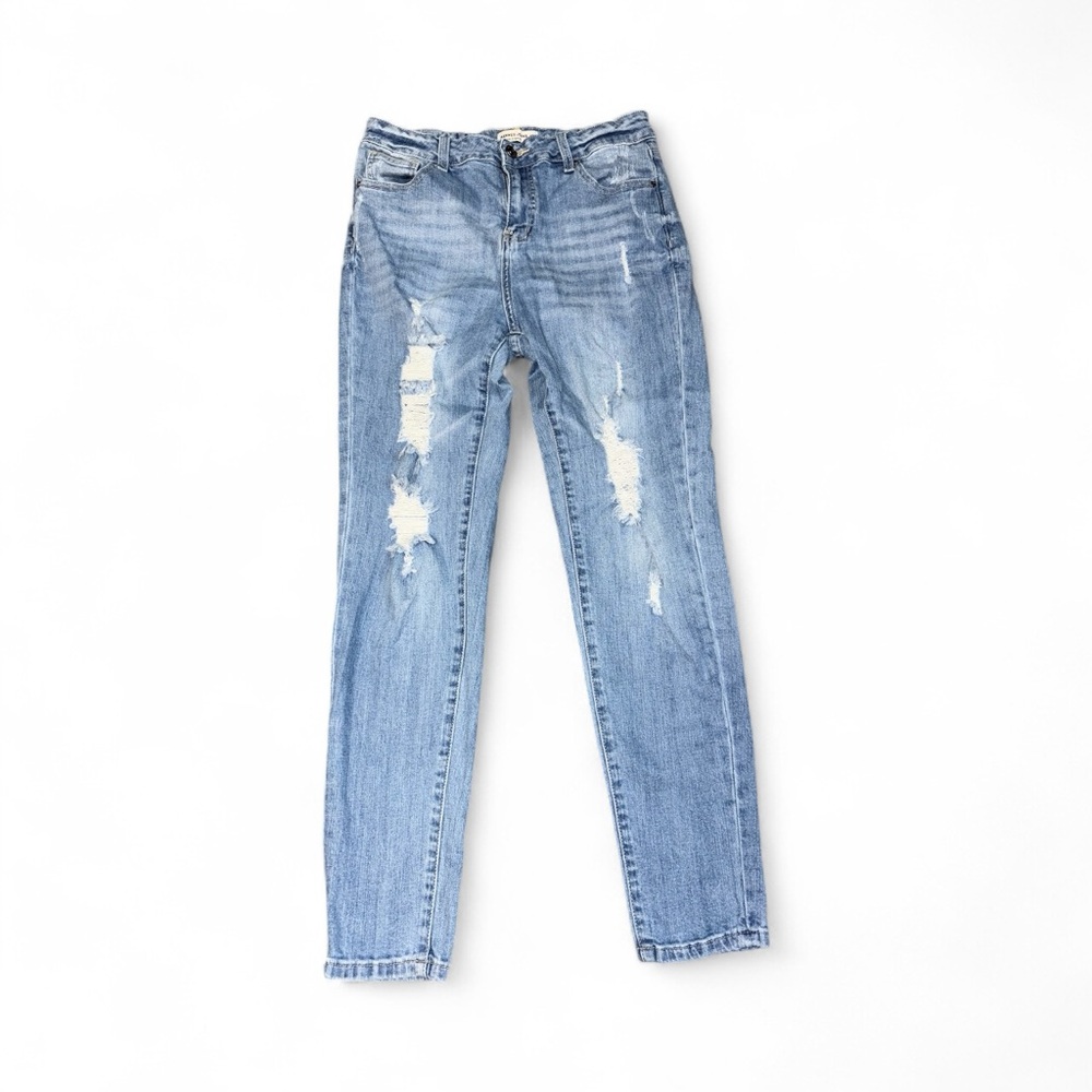 Hammer Jeans Light‎ Blue Distressed Skinny Jeans